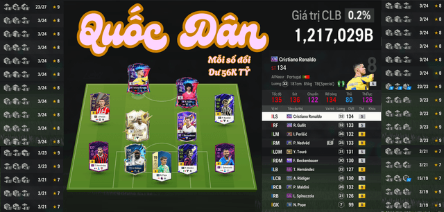 Quốc Dân 1217K TỶ